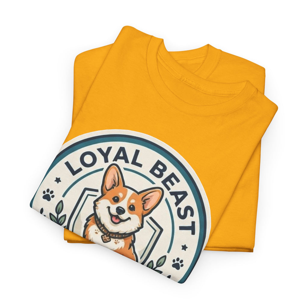 Loyal Beast Corgi Unisex Heavy Cotton Tee