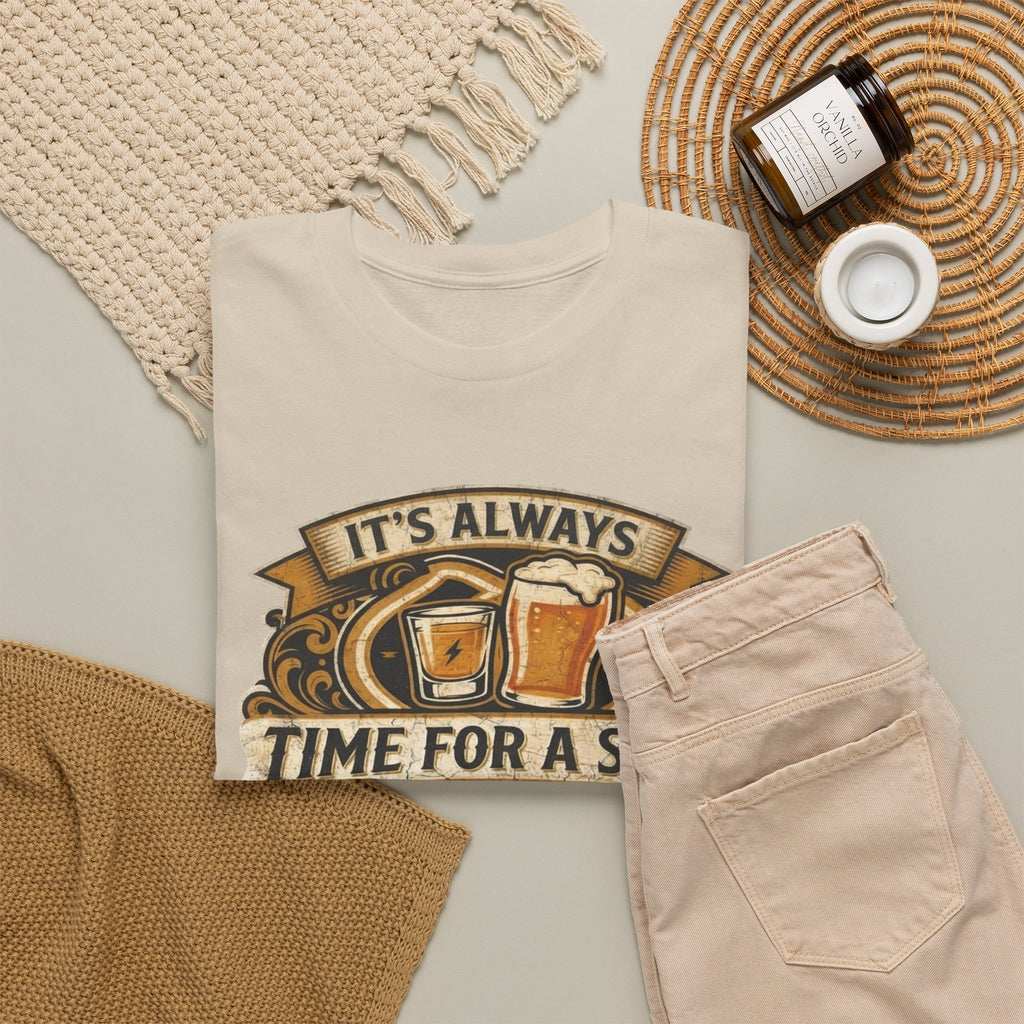 Time for a shot and a beer Unisex Heavy Cotton Tee