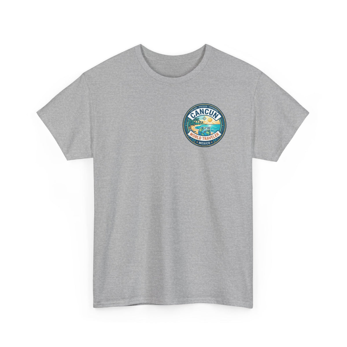 Cancun, Mexico World Traveler Unisex Heavy Cotton Tee