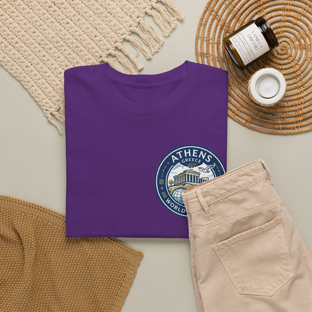 Athens, Greece World Traveler Unisex Heavy Cotton Tee