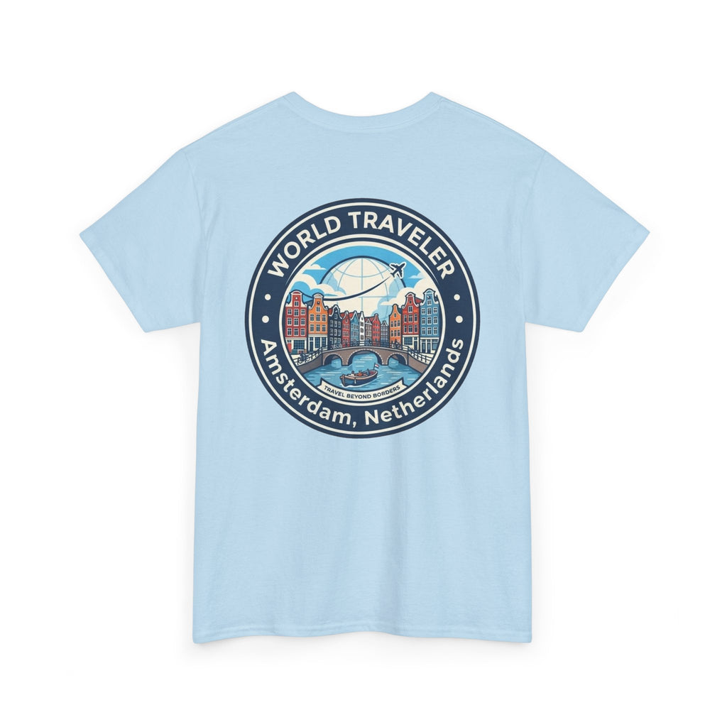 Amsterdam World Traveler Unisex Heavy Cotton Tee