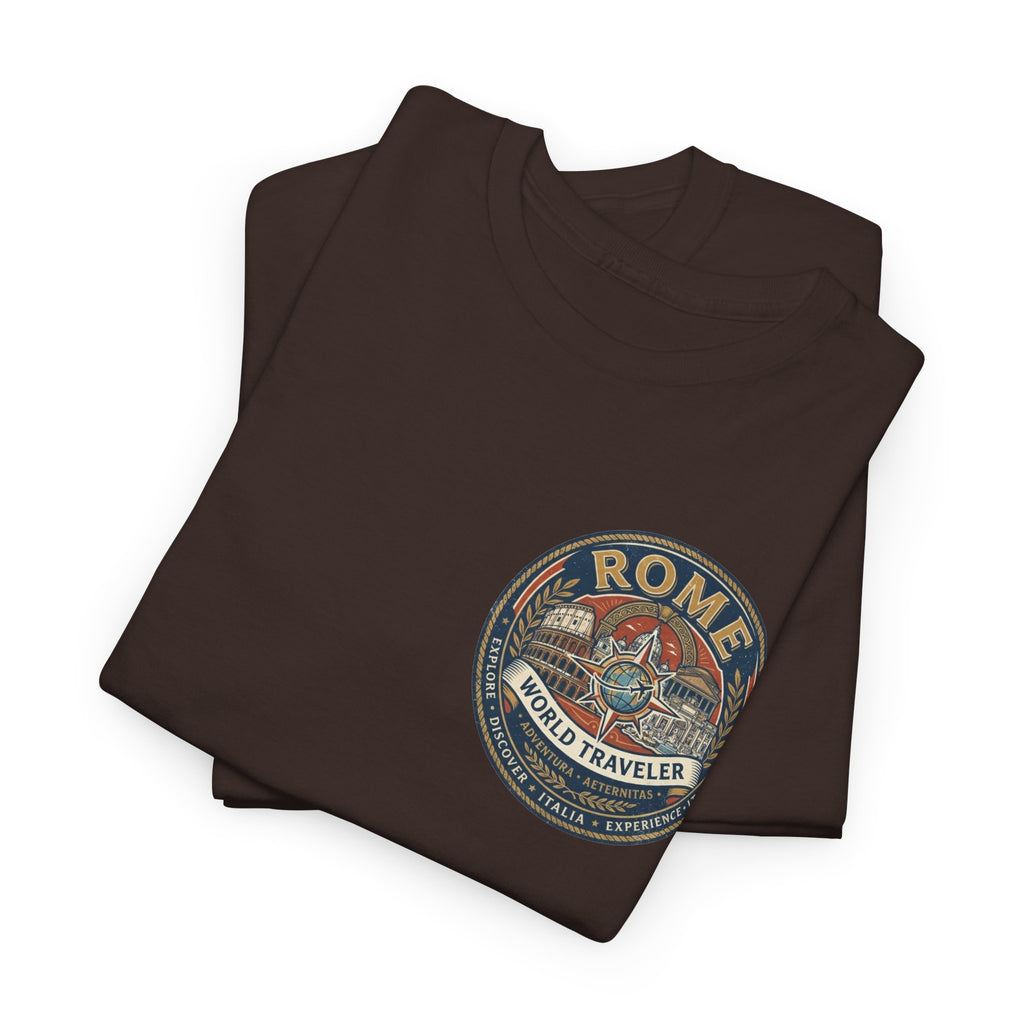 Rome, Italy World Traveler Unisex Heavy Cotton Tee