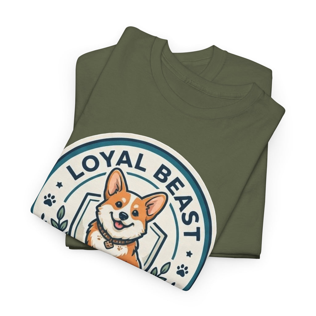 Loyal Beast Corgi Unisex Heavy Cotton Tee
