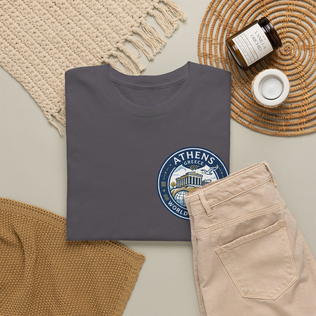 Athens, Greece World Traveler Unisex Heavy Cotton Tee