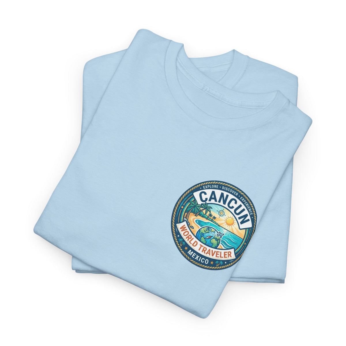 Cancun, Mexico World Traveler Unisex Heavy Cotton Tee