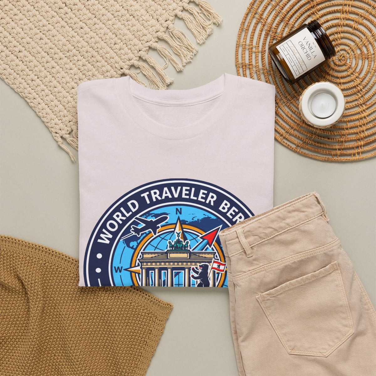 Berlin, Germany World Traveler Unisex Heavy Cotton Tee