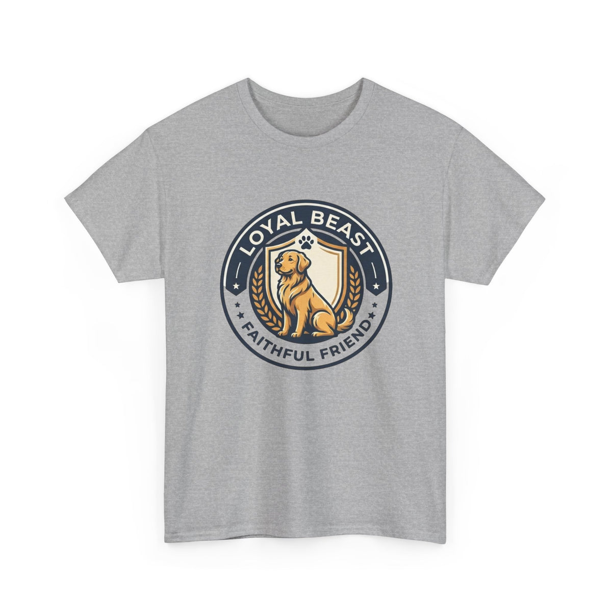 Loyal Beast Golden Retriever Unisex Heavy Cotton Tee