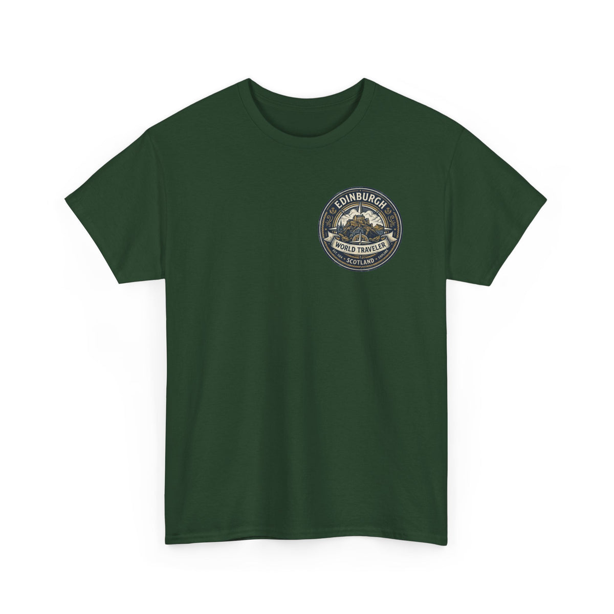 Edinburgh, Scotland World Traveler Unisex Heavy Cotton Tee