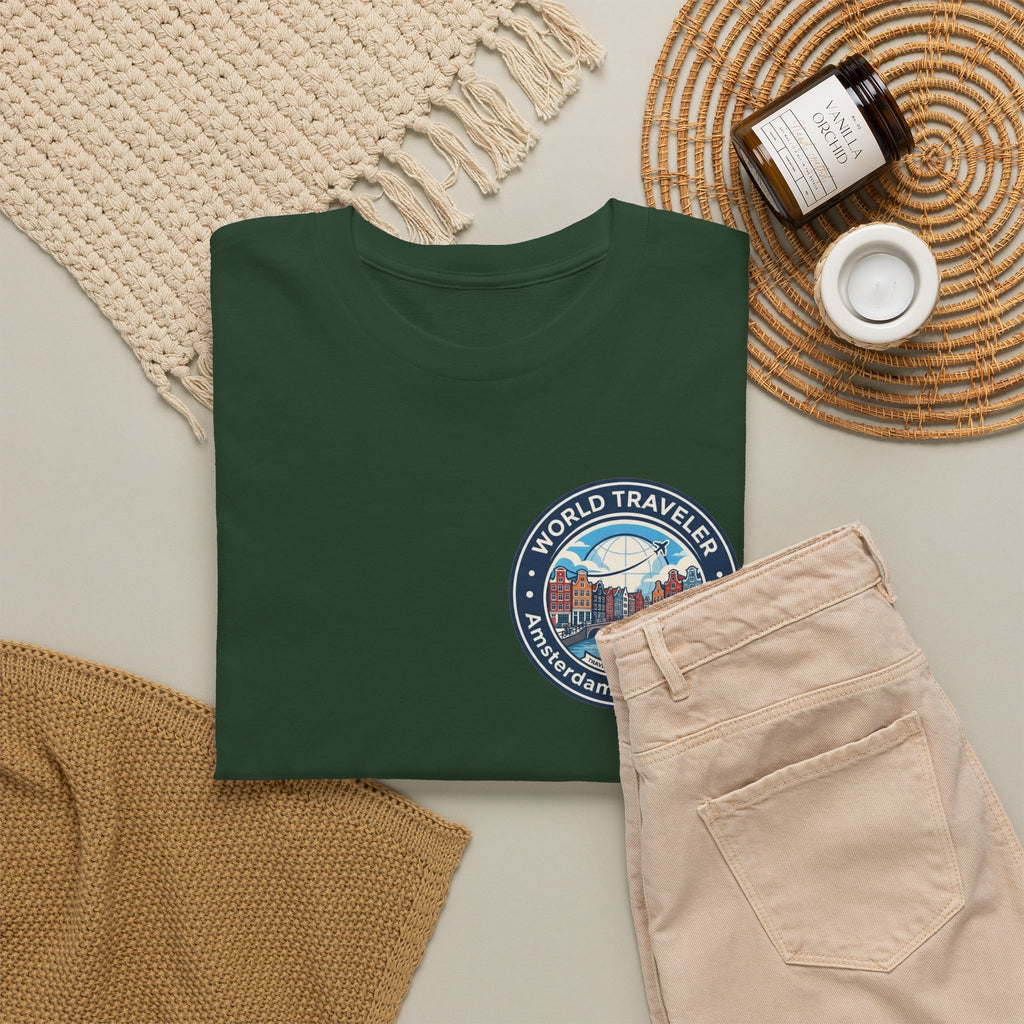 Amsterdam World Traveler Unisex Heavy Cotton Tee