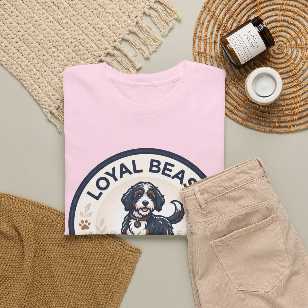 Loyal Beast Bernadoodle Unisex Heavy Cotton Tee