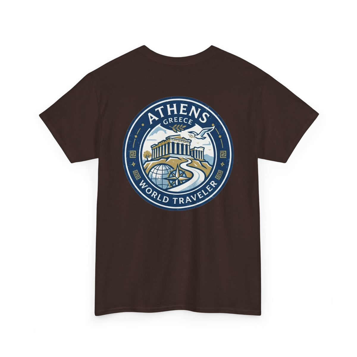 Athens, Greece World Traveler Unisex Heavy Cotton Tee