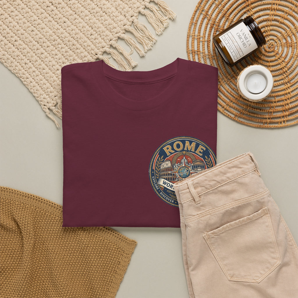 Rome, Italy World Traveler Unisex Heavy Cotton Tee