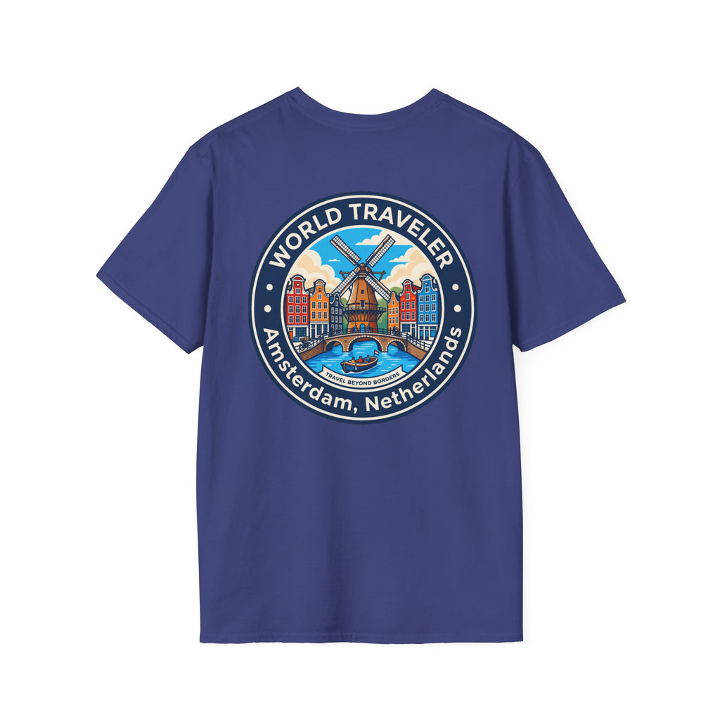 Amsterdam World Traveler Unisex Softstyle T-Shirt