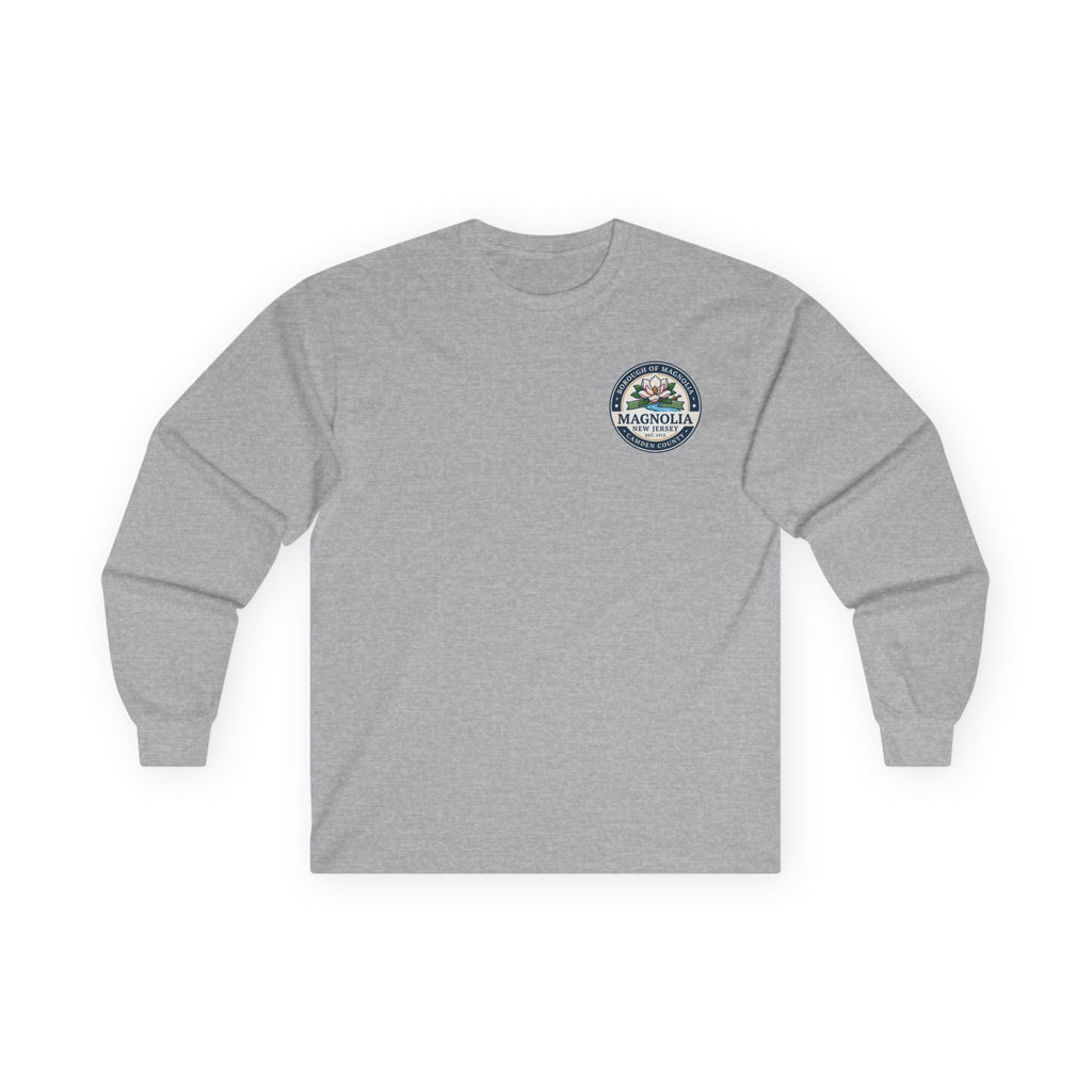 Magnolia, NJ Front and Back Logo Long Sleeve Tee Unisex Ultra Cotton