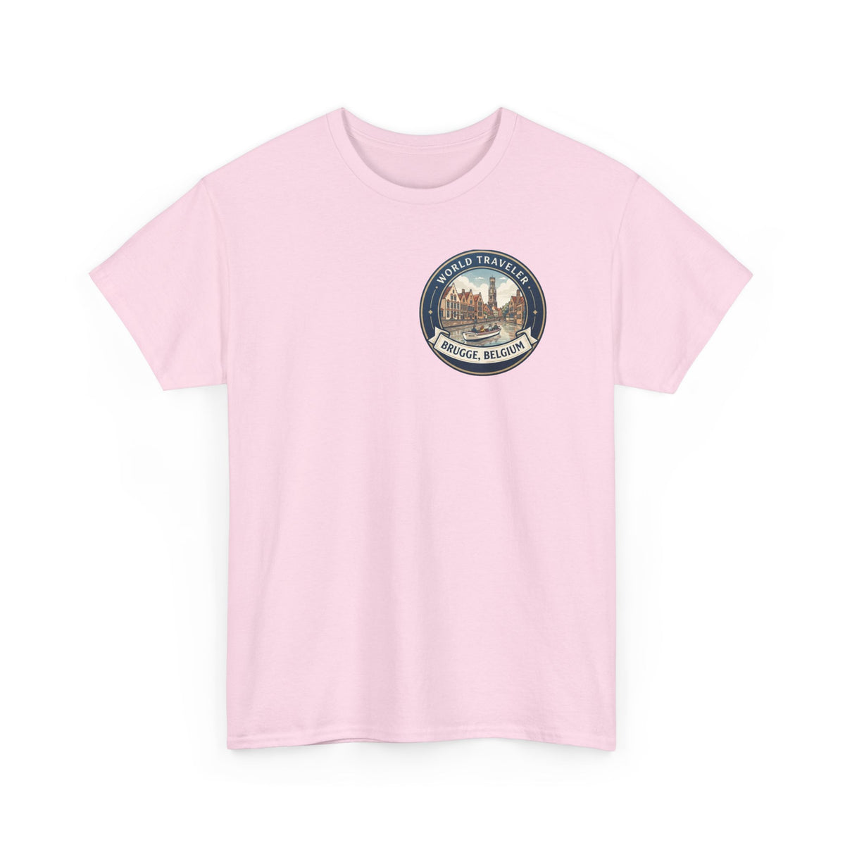 Brugge, Belgium World Traveler Unisex Heavy Cotton Tee