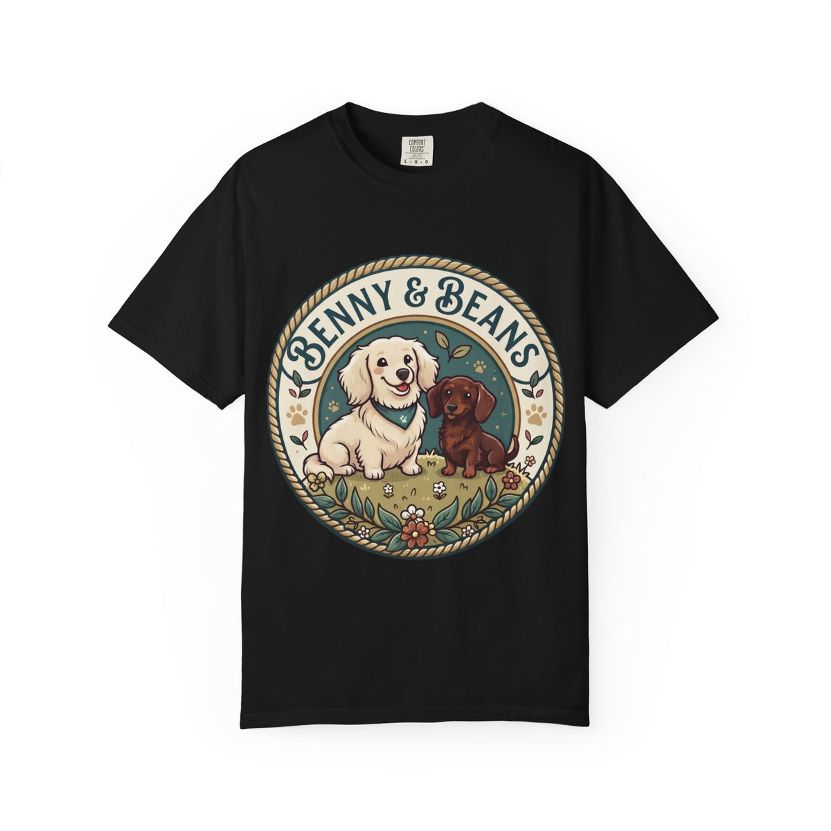 Benny & Beans Puppy Circle Graphic T-Shirt