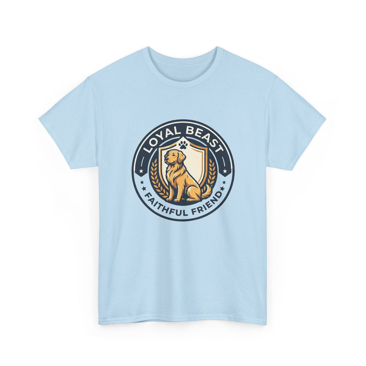Loyal Beast Golden Retriever Unisex Heavy Cotton Tee