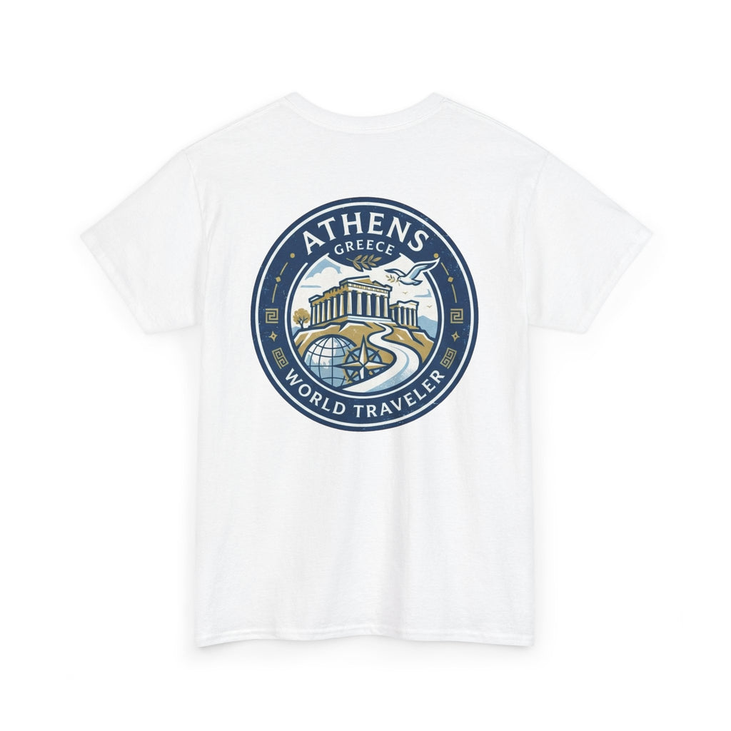 Athens, Greece World Traveler Unisex Heavy Cotton Tee
