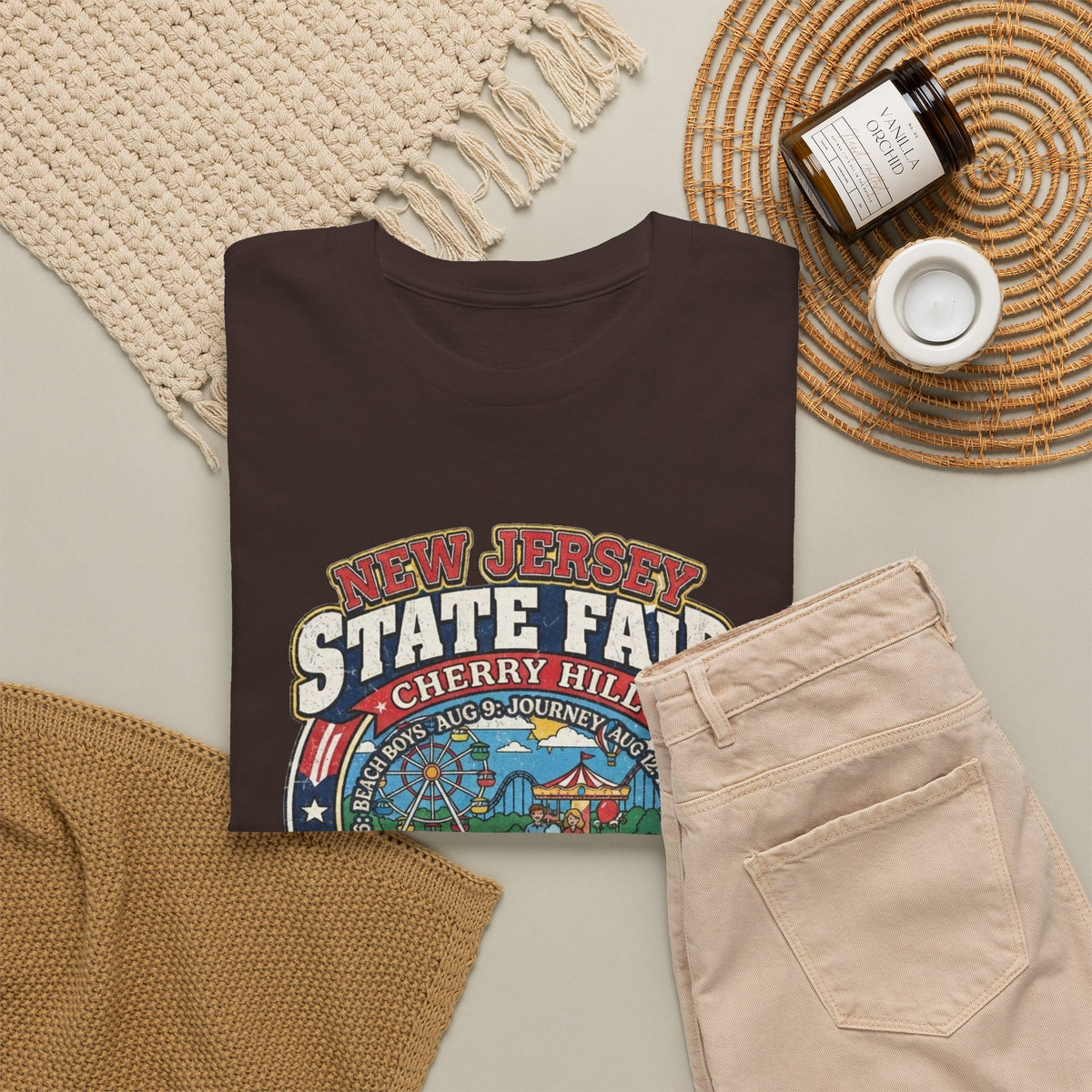 Nj State Fair 1986 vintage graphic Unisex Heavy Cotton Tee