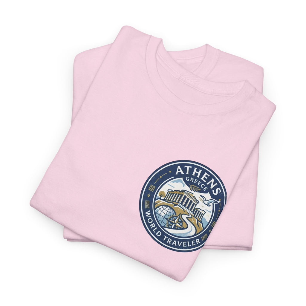 Athens, Greece World Traveler Unisex Heavy Cotton Tee