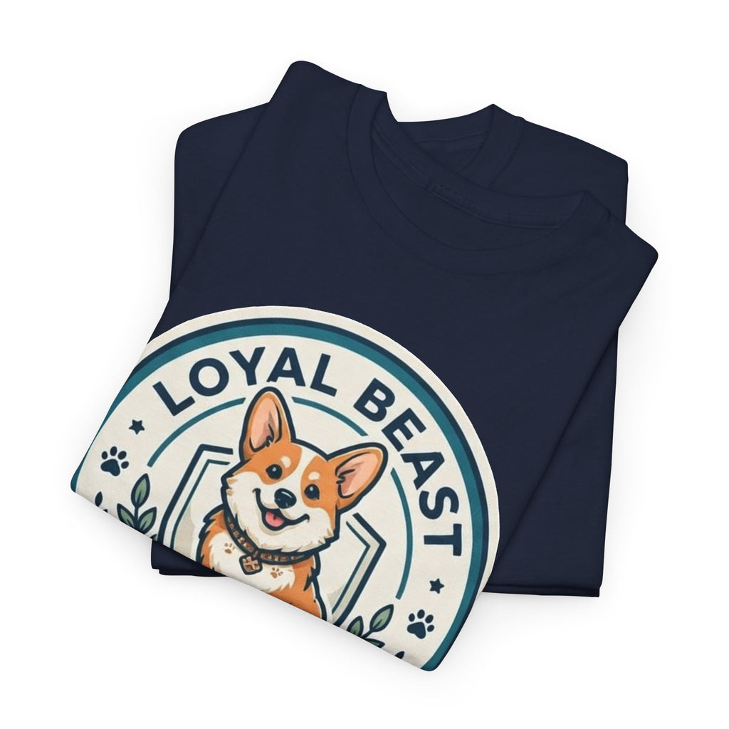 Loyal Beast Corgi Unisex Heavy Cotton Tee