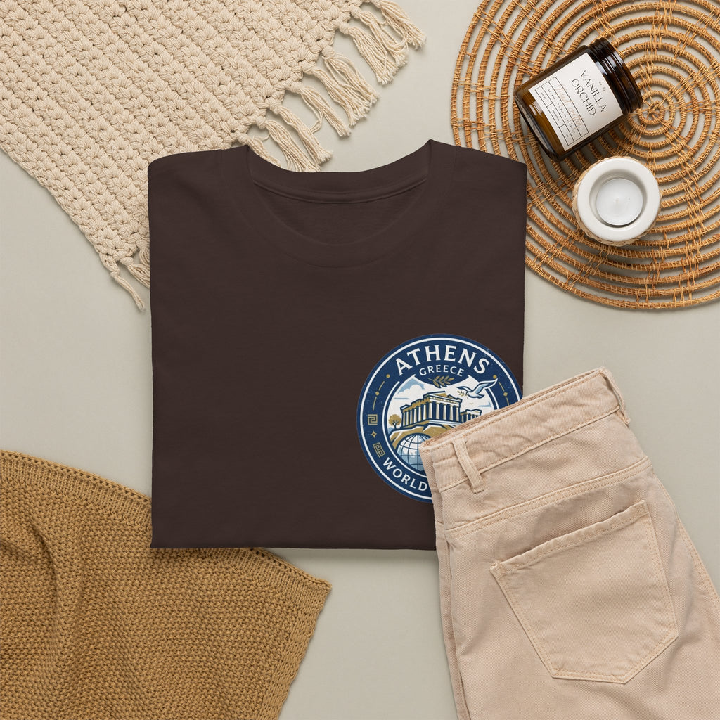 Athens, Greece World Traveler Unisex Heavy Cotton Tee