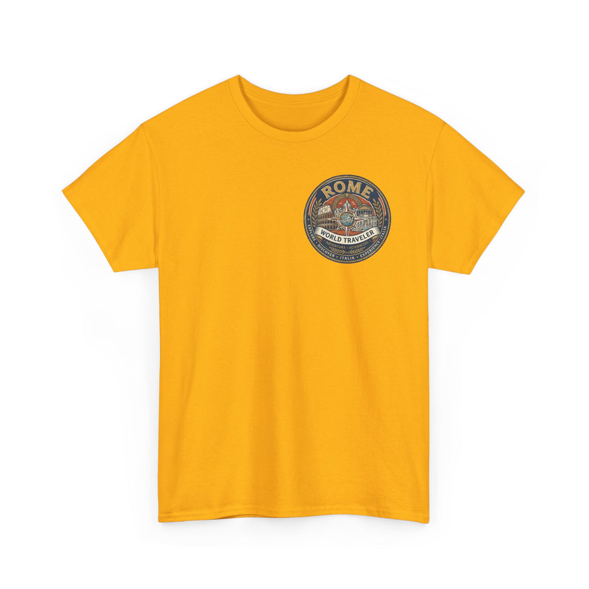 Rome, Italy World Traveler Unisex Heavy Cotton Tee