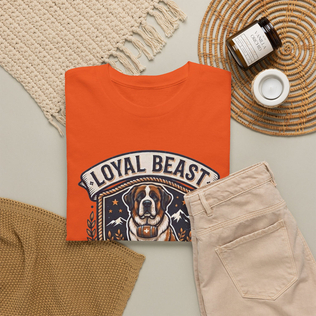 Loyal Beast Saint Bernard Unisex Heavy Cotton Tee