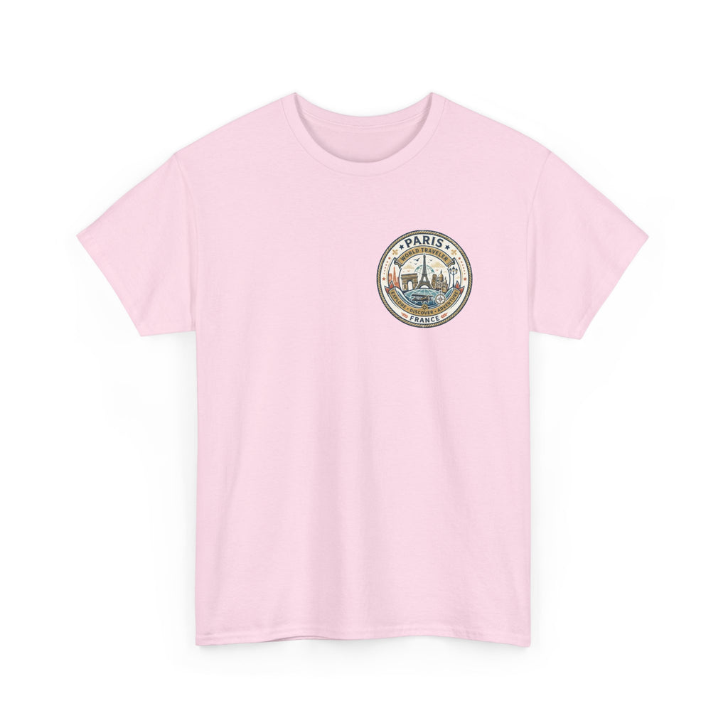 Paris, France World Traveler Unisex Heavy Cotton Tee