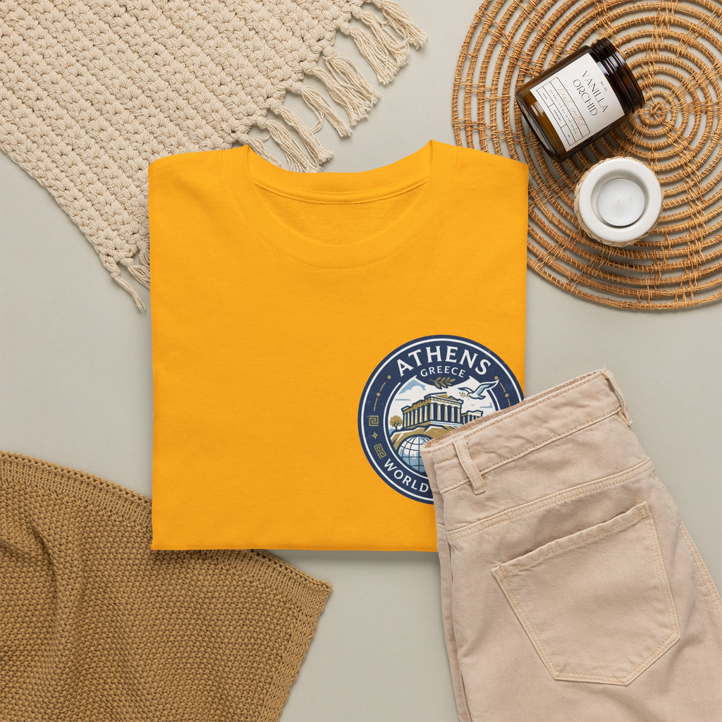 Athens, Greece World Traveler Unisex Heavy Cotton Tee