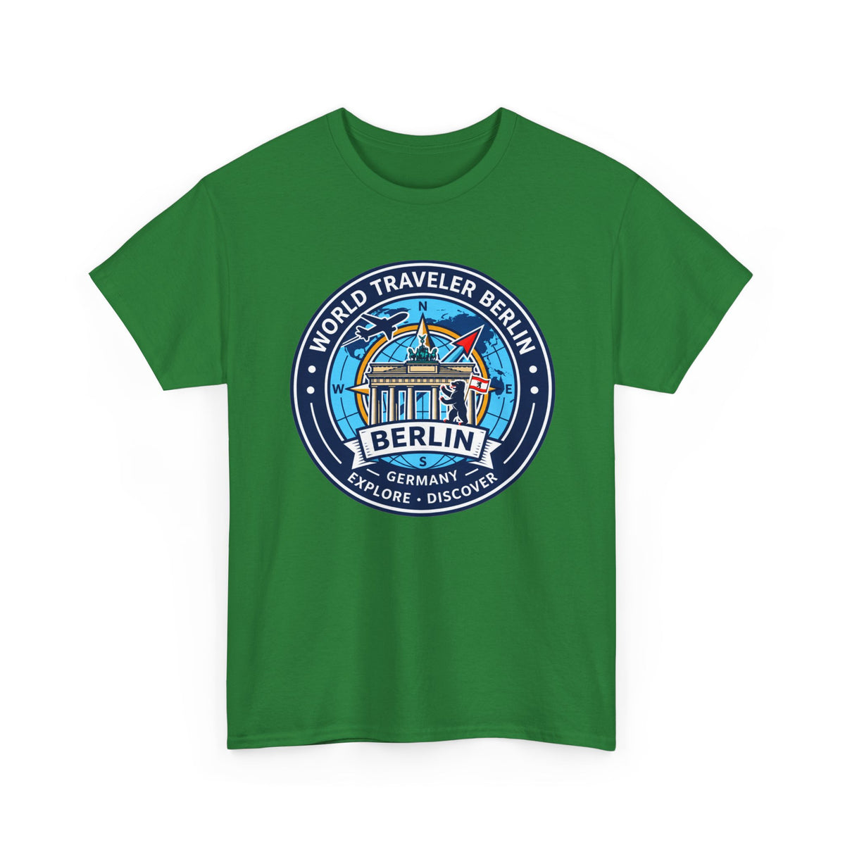 Berlin, Germany World Traveler Unisex Heavy Cotton Tee