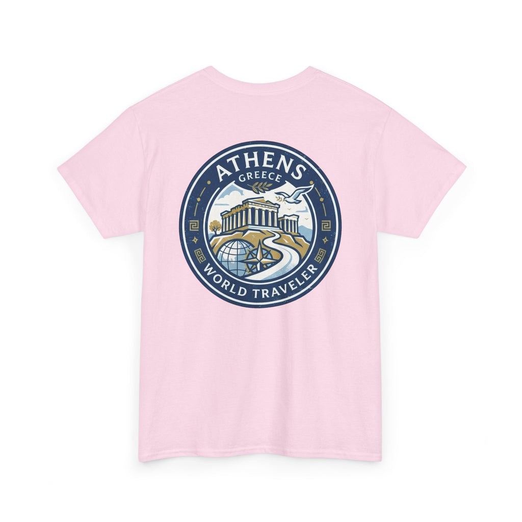 Athens, Greece World Traveler Unisex Heavy Cotton Tee