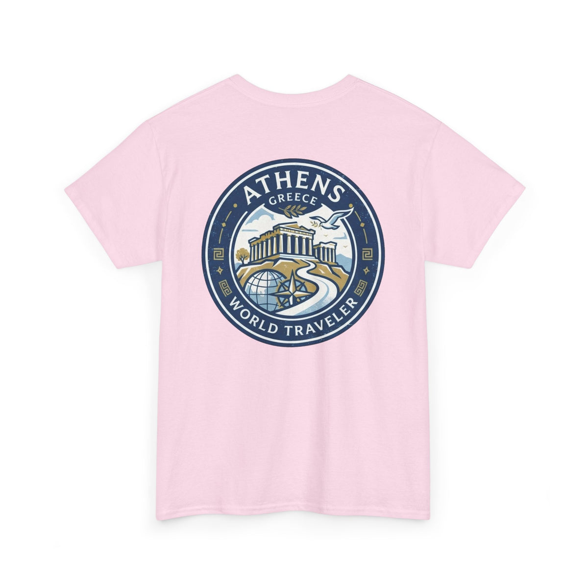 Athens, Greece World Traveler Unisex Heavy Cotton Tee