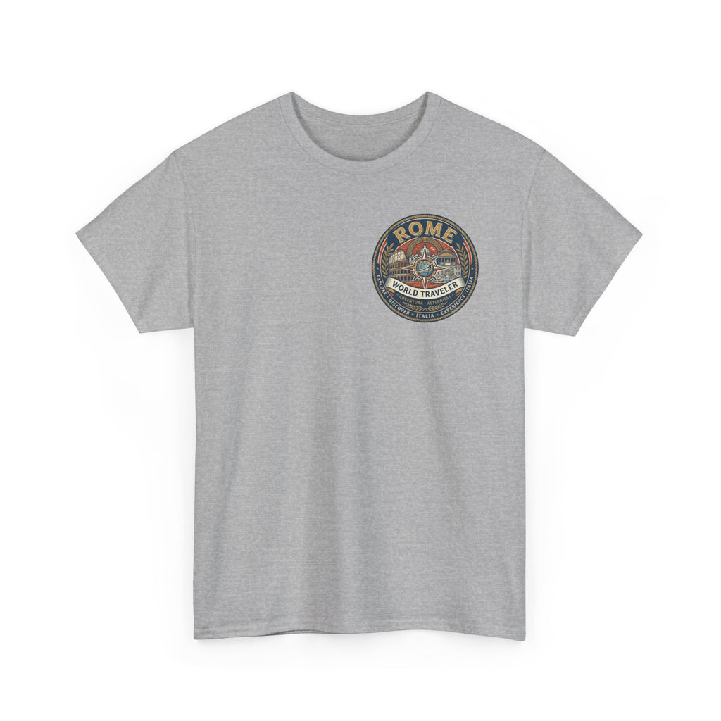 Rome, Italy World Traveler Unisex Heavy Cotton Tee