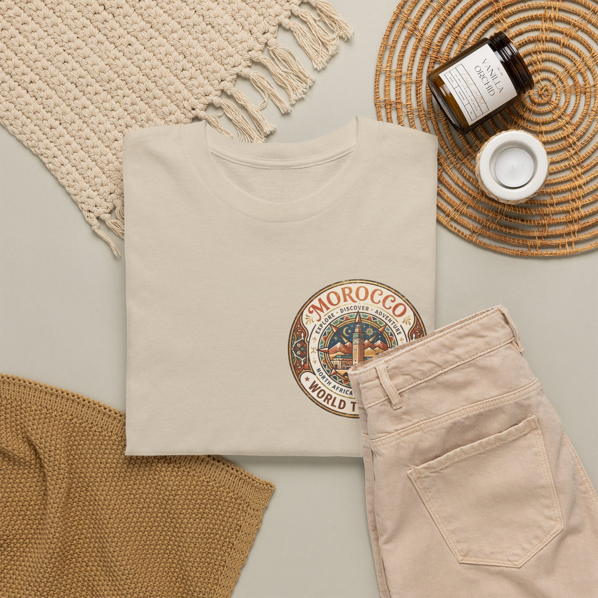 Morocco World Traveler Unisex Heavy Cotton Tee