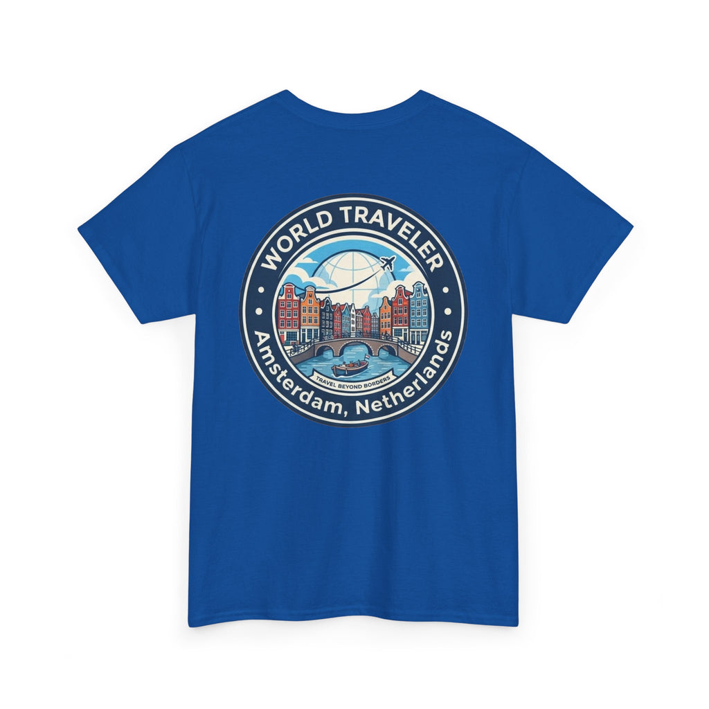 Amsterdam World Traveler Unisex Heavy Cotton Tee