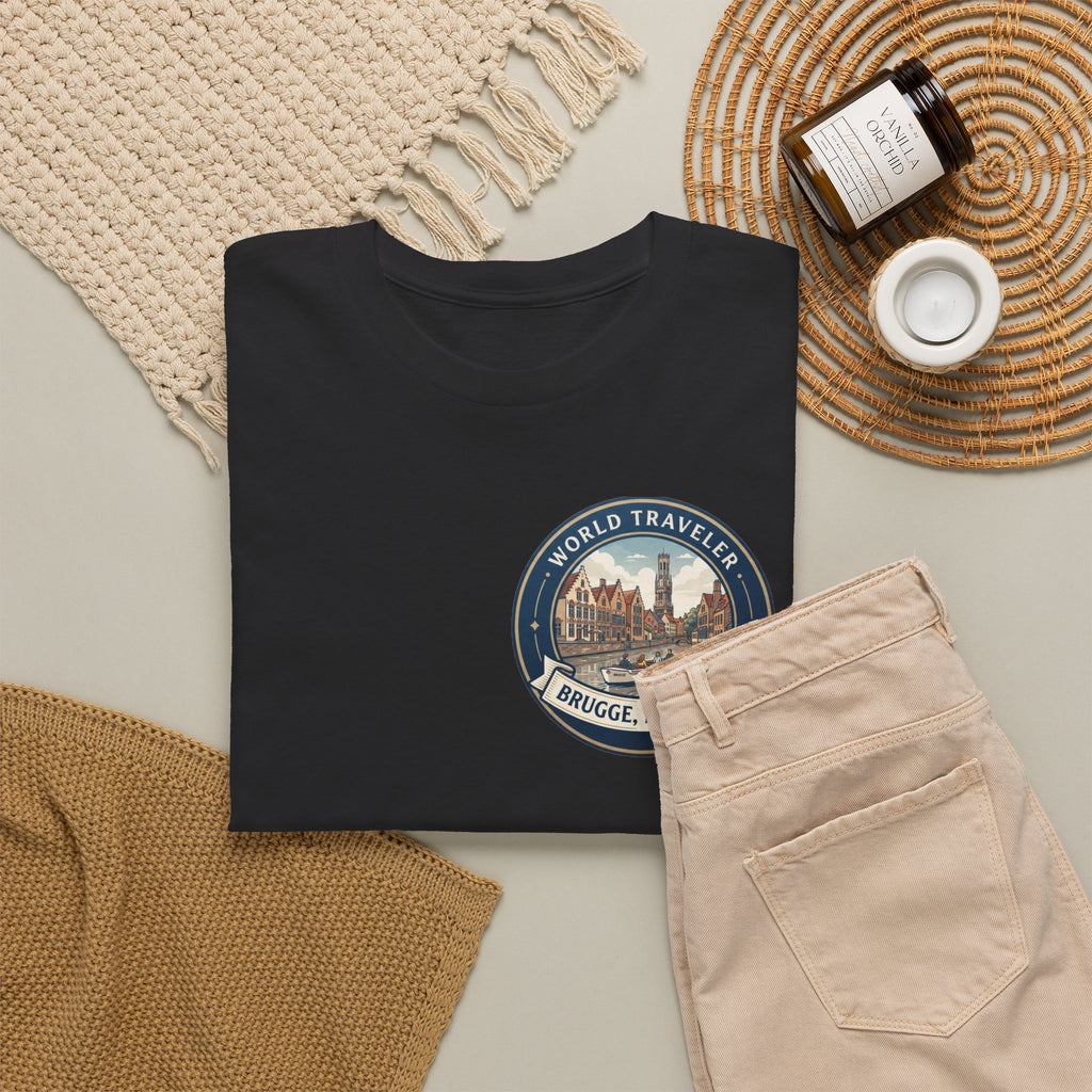 Brugge, Belgium World Traveler Unisex Heavy Cotton Tee