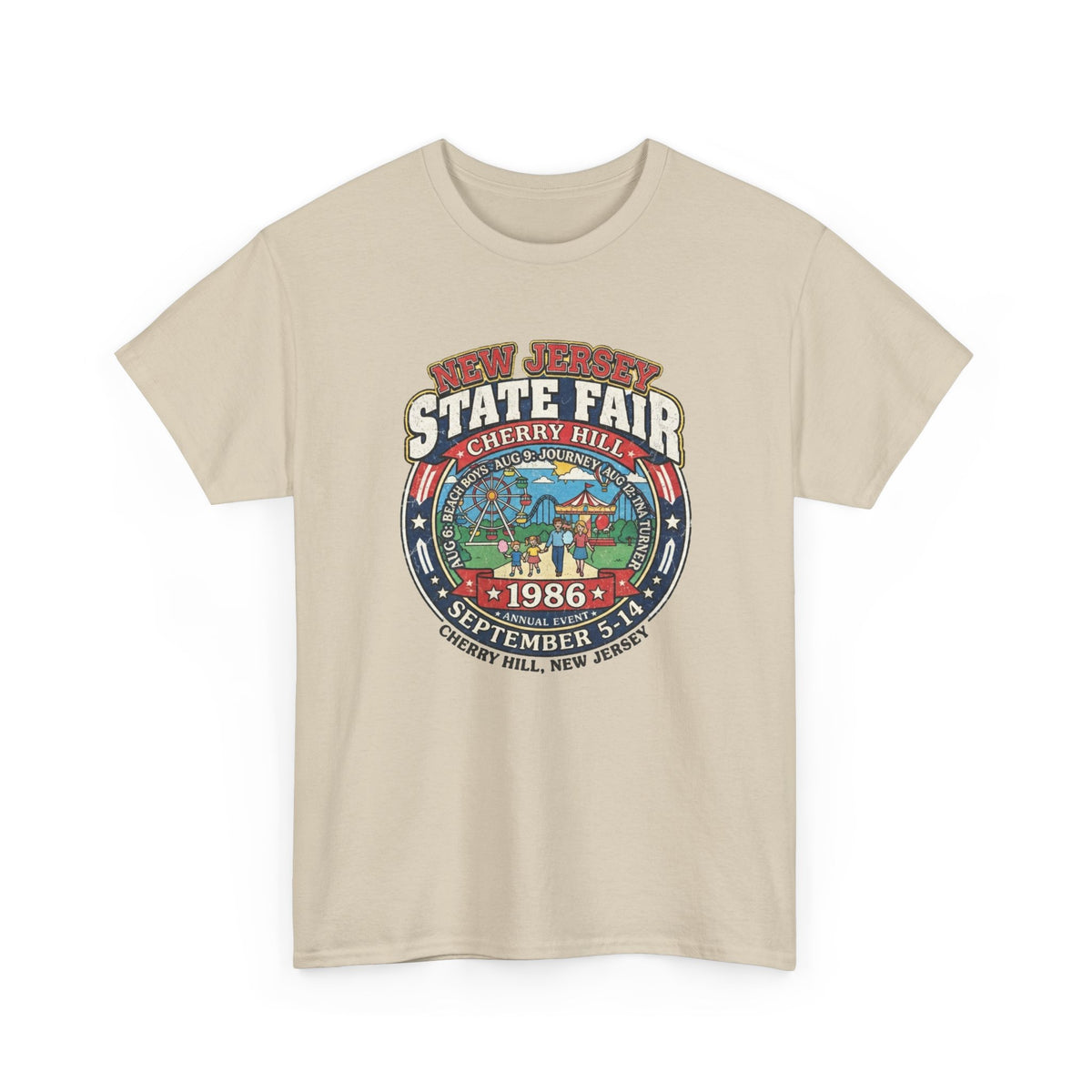 Nj State Fair 1986 vintage graphic Unisex Heavy Cotton Tee