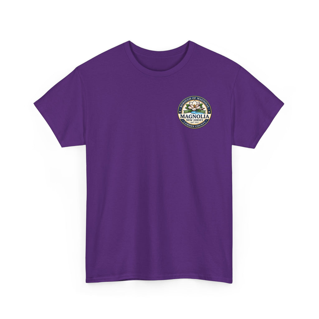 Magnolia, NJ Front and Back Logo Unisex Heavy Cotton Tee