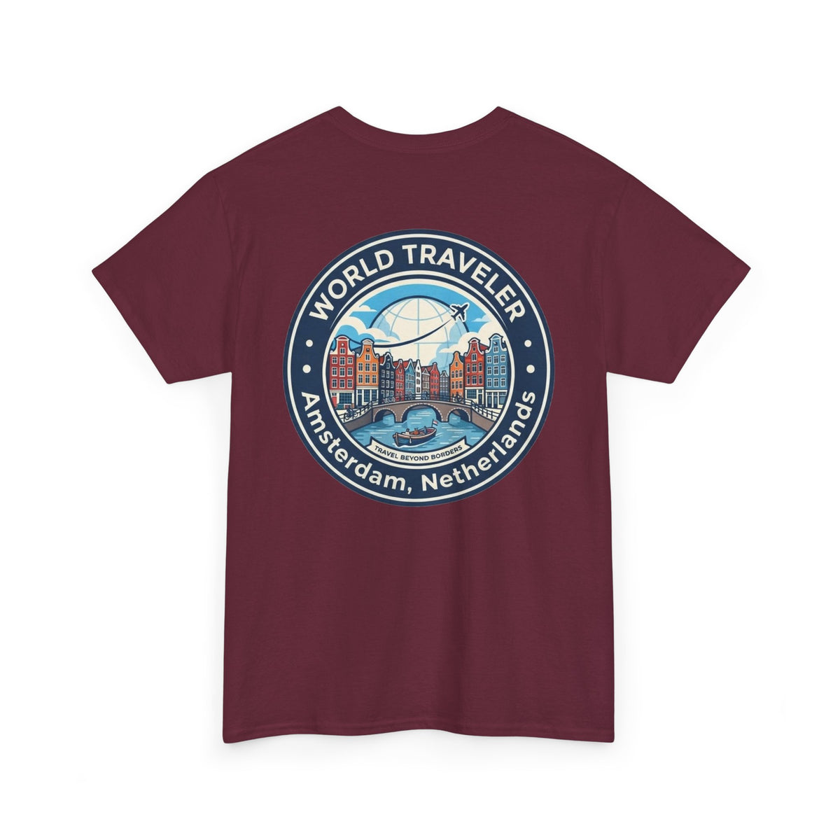 Amsterdam World Traveler Unisex Heavy Cotton Tee