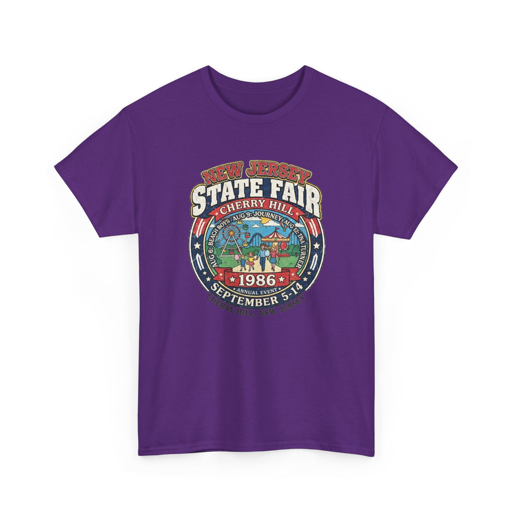 Nj State Fair 1986 vintage graphic Unisex Heavy Cotton Tee