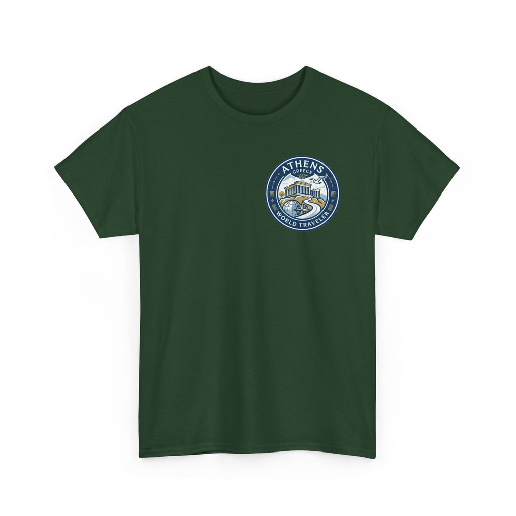 Athens, Greece World Traveler Unisex Heavy Cotton Tee