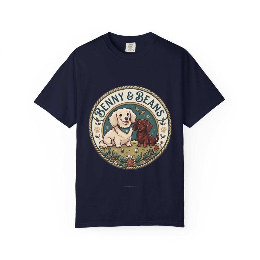T-Shirt — Penny & Beans Vintage Dog Patch Graphic