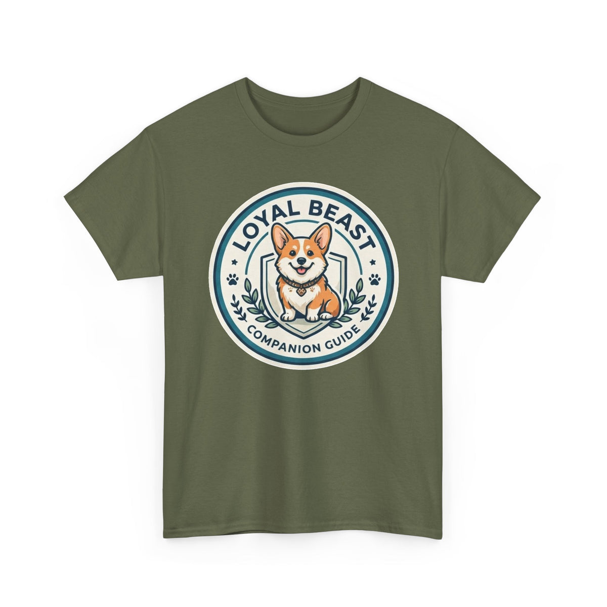 Loyal Beast Corgi Unisex Heavy Cotton Tee
