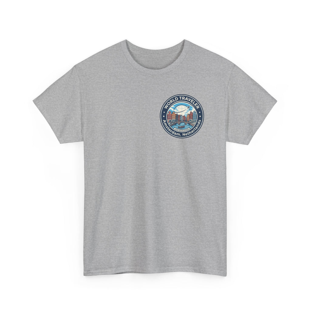 Amsterdam World Traveler Unisex Heavy Cotton Tee