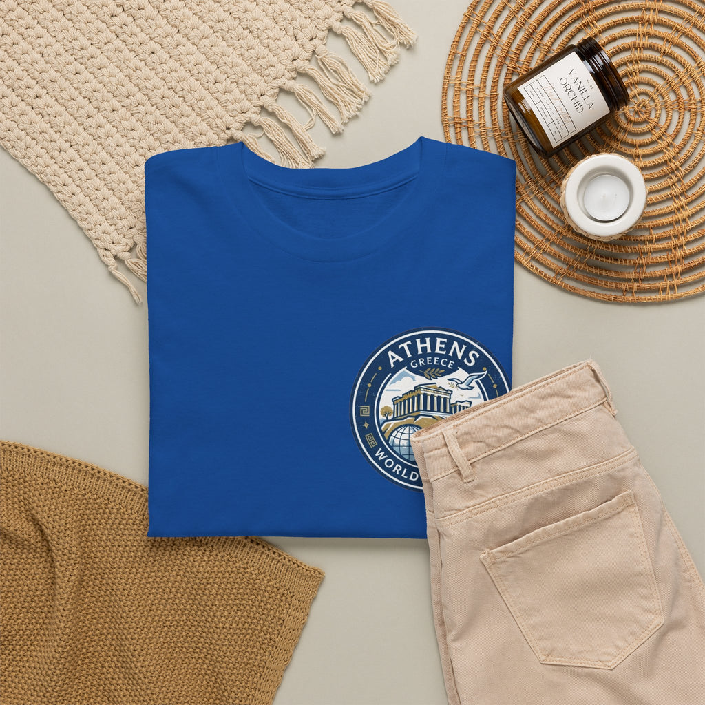 Athens, Greece World Traveler Unisex Heavy Cotton Tee