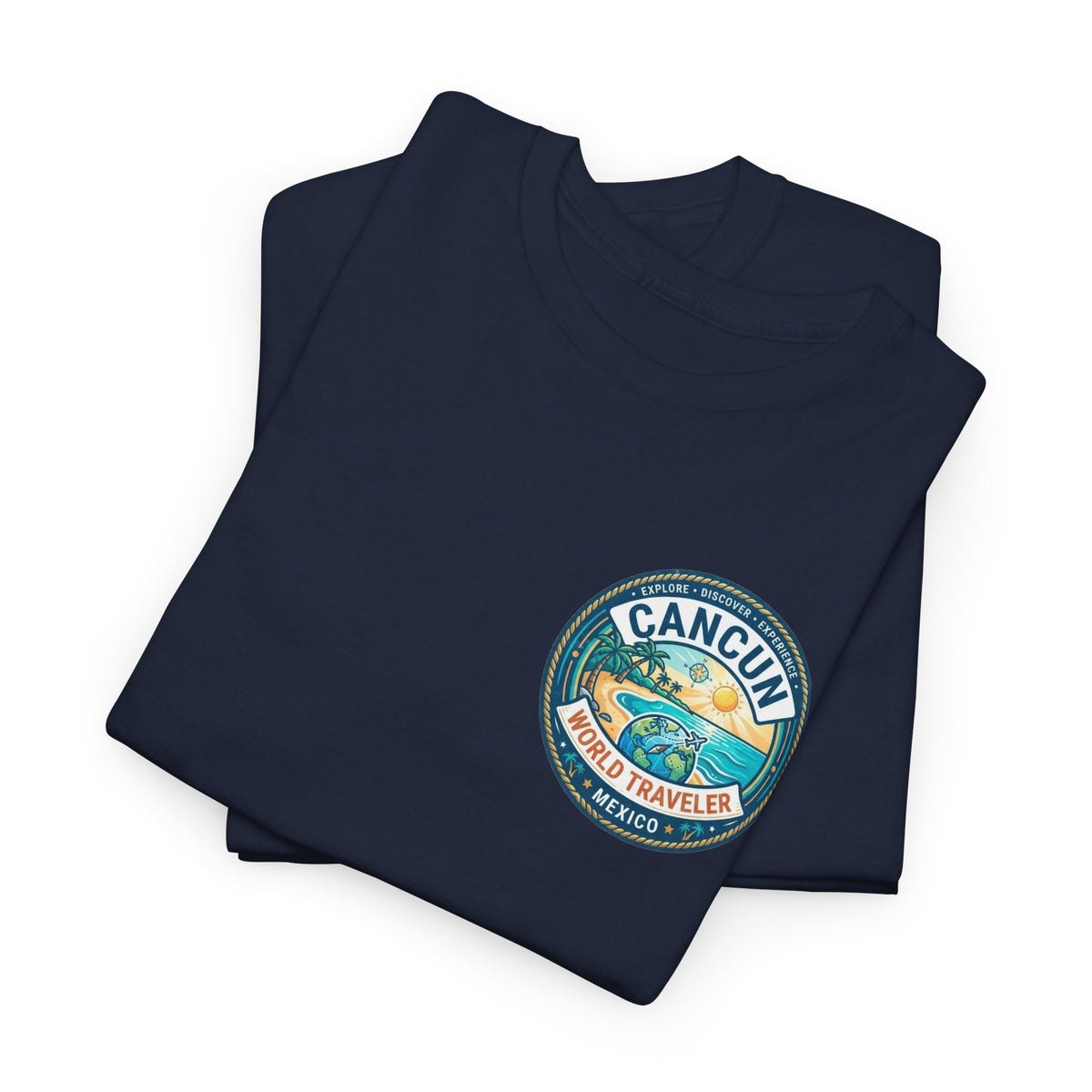 Cancun, Mexico World Traveler Unisex Heavy Cotton Tee