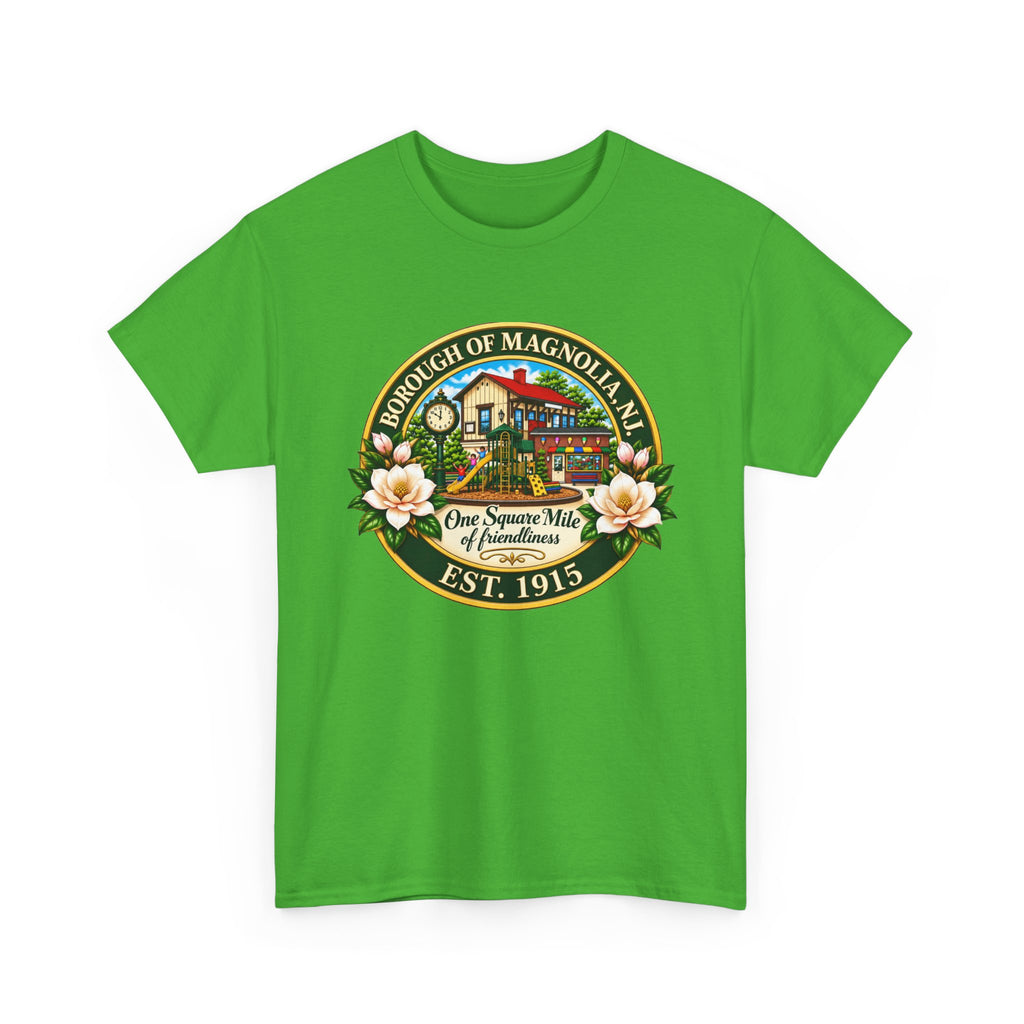 Magnolia, NJ Front Logo Unisex Heavy Cotton Tee