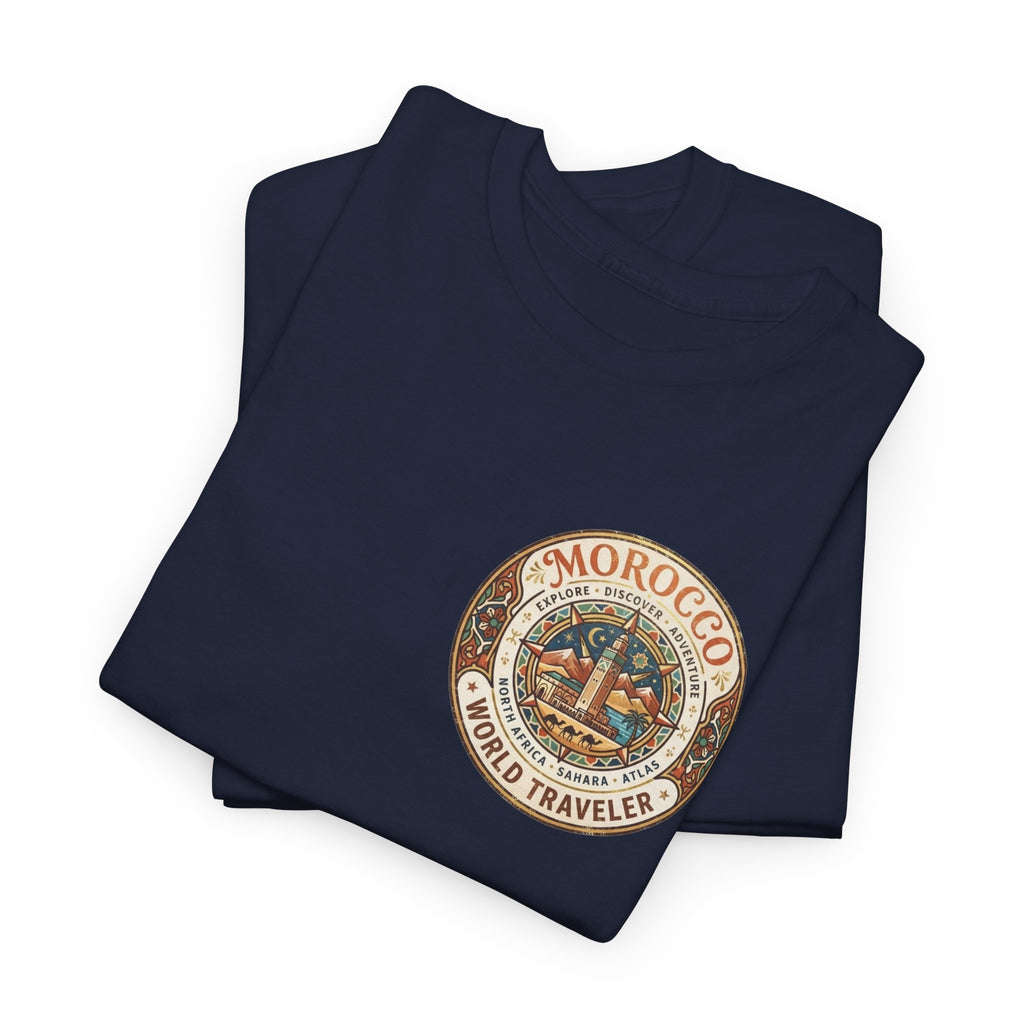 Morocco World Traveler Unisex Heavy Cotton Tee