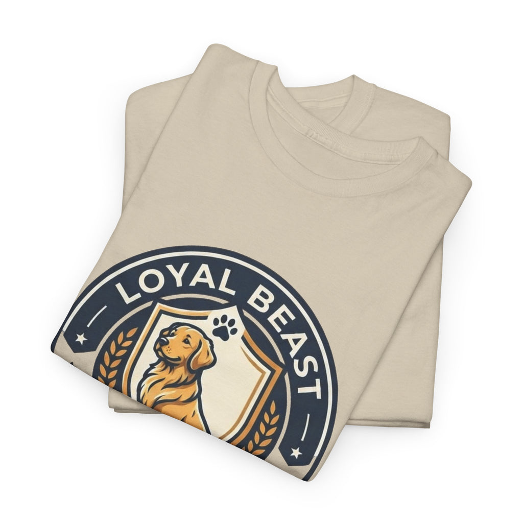 Loyal Beast Golden Retriever Unisex Heavy Cotton Tee